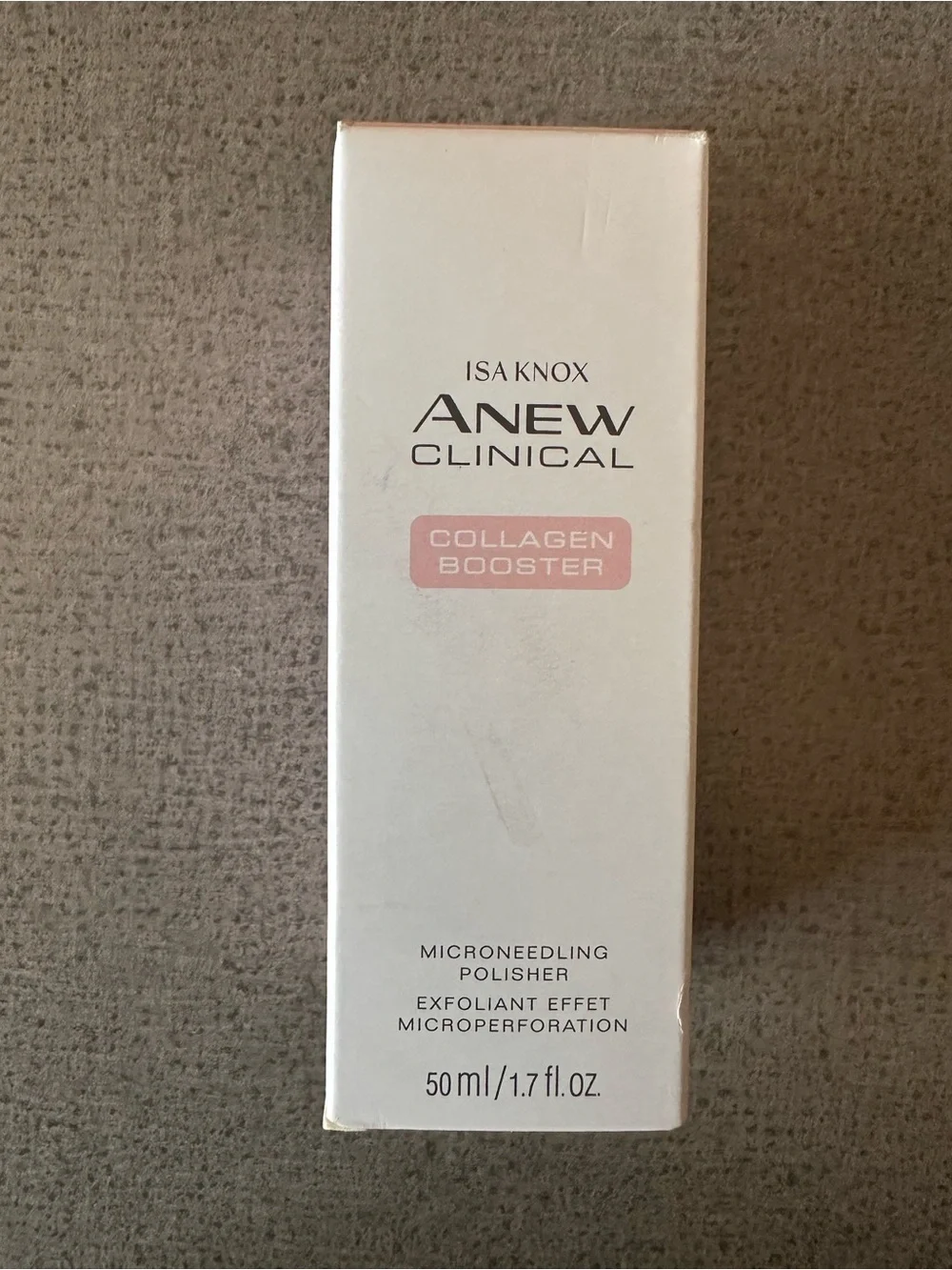 Anew Clinical Collagen Booster Microneedling Polisher - White with Pink Accents